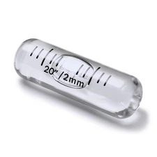Glass Vial Spirit Bubble Level No Nib 35mm x 11mm - Clear (1 3/8x 7/16 in)