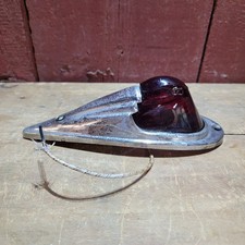 Vintage Kd 517 Marker Light Clearance Red Glass Fire Truck Cab Bus Van Semi