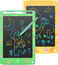 LCD Writing Tablet 8.5 Inch 2 Pack Colorful Screen Electronic Writing Drawing P