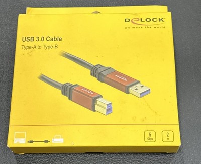DeLOCK USB 3.0 Cable/USB A Male to USB B Male red 2M