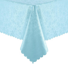 Rectangle Table Cloth, Waterproof Heavy Duty Vinyl Tablecloths, Wipeable Washabl