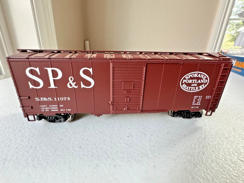 Walthers #910-1350 HO 40' 1944 Box Car-Spokane Portland&Seattle #11074 w/box-EC - Image 4 of 4