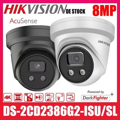 Hikvision Original AcuSense IP Kamera 8MP 4K DS-2CD2386G2-ISU/SL Two-Way Audio