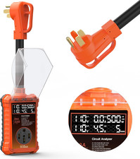 50 Amp RV Surge Protector 16,000J with Smart LED Display  Real-Time Voltage/Cur