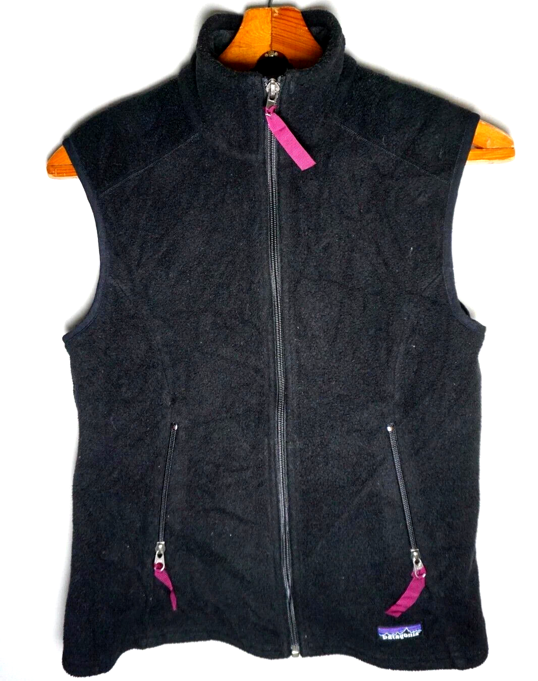 Vintage Patagonia Synchilla Fleece Vest Medium Womens Black Full