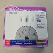 Conairphone Callkeeper TAD1210 Tapeless Answering Machine Remote, White/Gray
