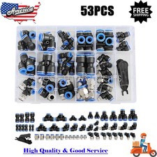 53 Pcs Quick Connect Air Hose Fittings Kit 1/8" 1/4" 3/8" 1/2" Air Line Quick