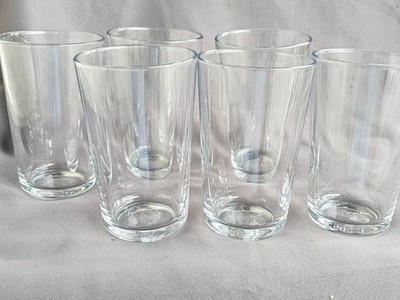 Ikea Clear Glass Drinking Glasses 22943 Tumbler Set Retro Style Set Of 6 |  eBay