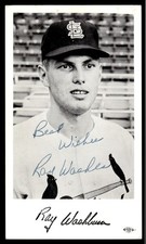 Ray Washburn Signed St. Louis Cardinals Team Issued Postcard Auto *AD217