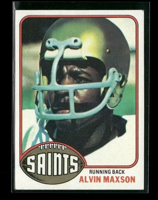 1976 Topps #83 Alvin Maxson New Orleans Saints