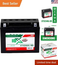 Durable 12v 21Ah AGM Battery - Safe Replacement for All Powersport Vehicles