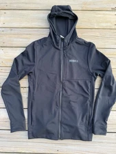Men’s NoBull  Arctic Repel Full Zip Hooded Jacket Black Retail $150 🔥