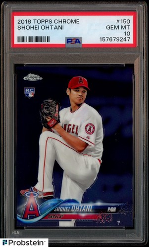 2018 Topps Chrome #150 Shohei Ohtani RC Rookie PSA 10 Centered