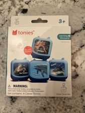 Toniebox Clever Tonies Set, Marine Life - Learning Audio Set of 4 - NEW