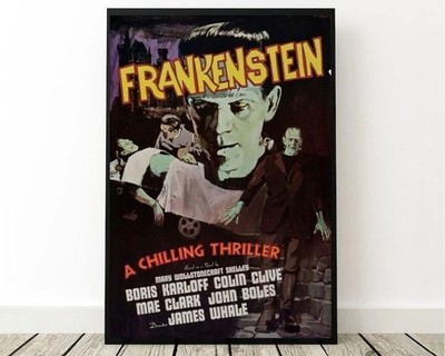 Frankenstein 1931 Classic Thriller Movie Poster Horror Film Art Print