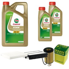 INSPEKTIONSKIT FILTER CASTROL 7L ÖL 5W30 für Hyundai Sonata V NF 2.0 CRDi