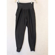 Old Navy Active PowerSoft High Rise Jogger Go Dry Womens Size S Black Athleisure