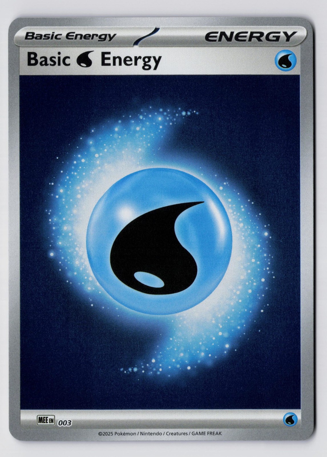 Basic Water Energy - 3 - Reverse Holofoil - MEE: Mega Evolution Energies - NM