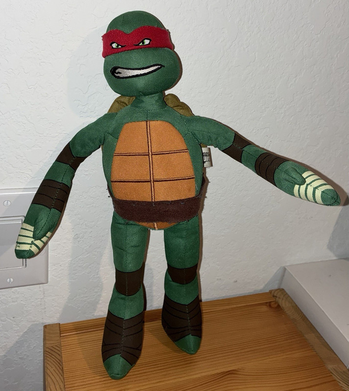 Nickelodeon TMNT Raphael Turtle Plush Stuffed Animal 2015