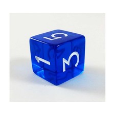 Koplow Jumbo Dice Jumbo d6 - Translucent Blue New