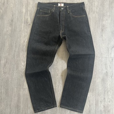 Levi s 501 Original Black Wash Button Fly Jeans Men's 35x30 Pre Shrunk