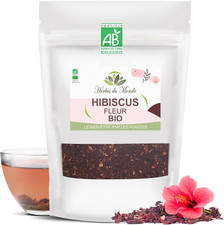 - Tisane D'Hibiscus BIO Fleur Coupée - Infusion Organic Détox Et Tonifiante - Bi