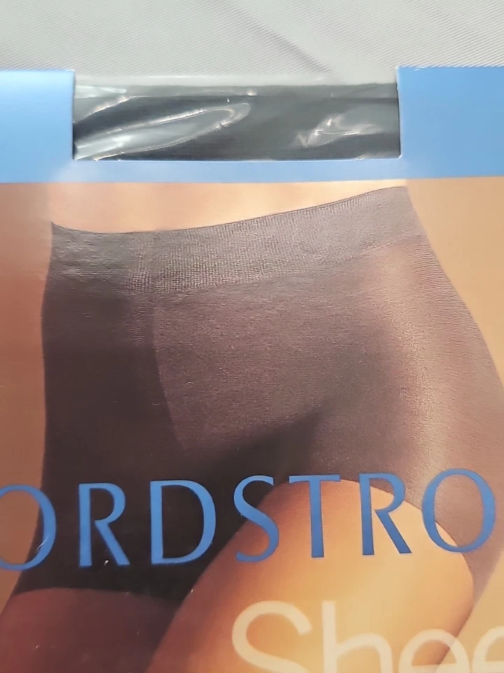 Nordstrom Pantyhose Womens D Control Panty Sheer 20 DENIER LEG Off Black - Image 4 of 4