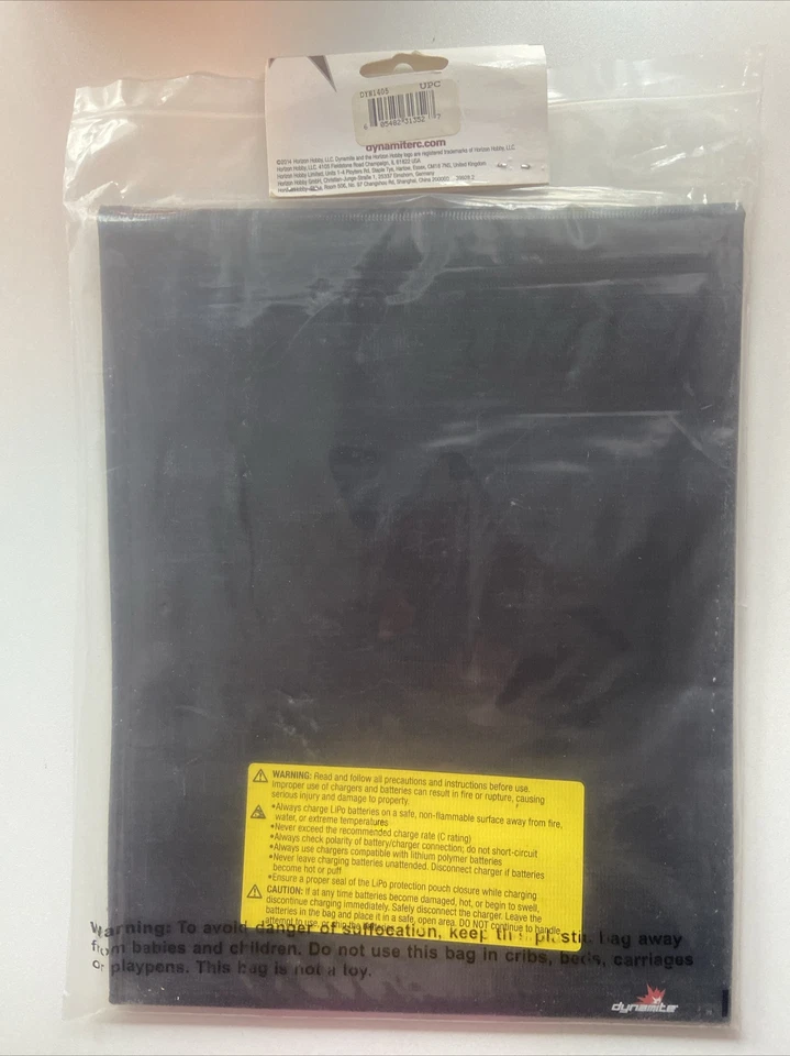 DYNAMITE DYN1405 LARGE LI-PO CHARGE PROTECTION BAG NEW IN PACKAGE - Image 2 of 2