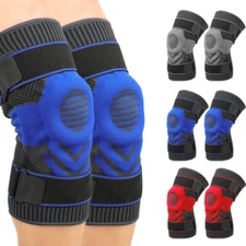 Knee Brace Support Sleeve Protector with Patella Gel Pad&Side Stabilizers Wrap