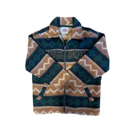 fringed blanket coat