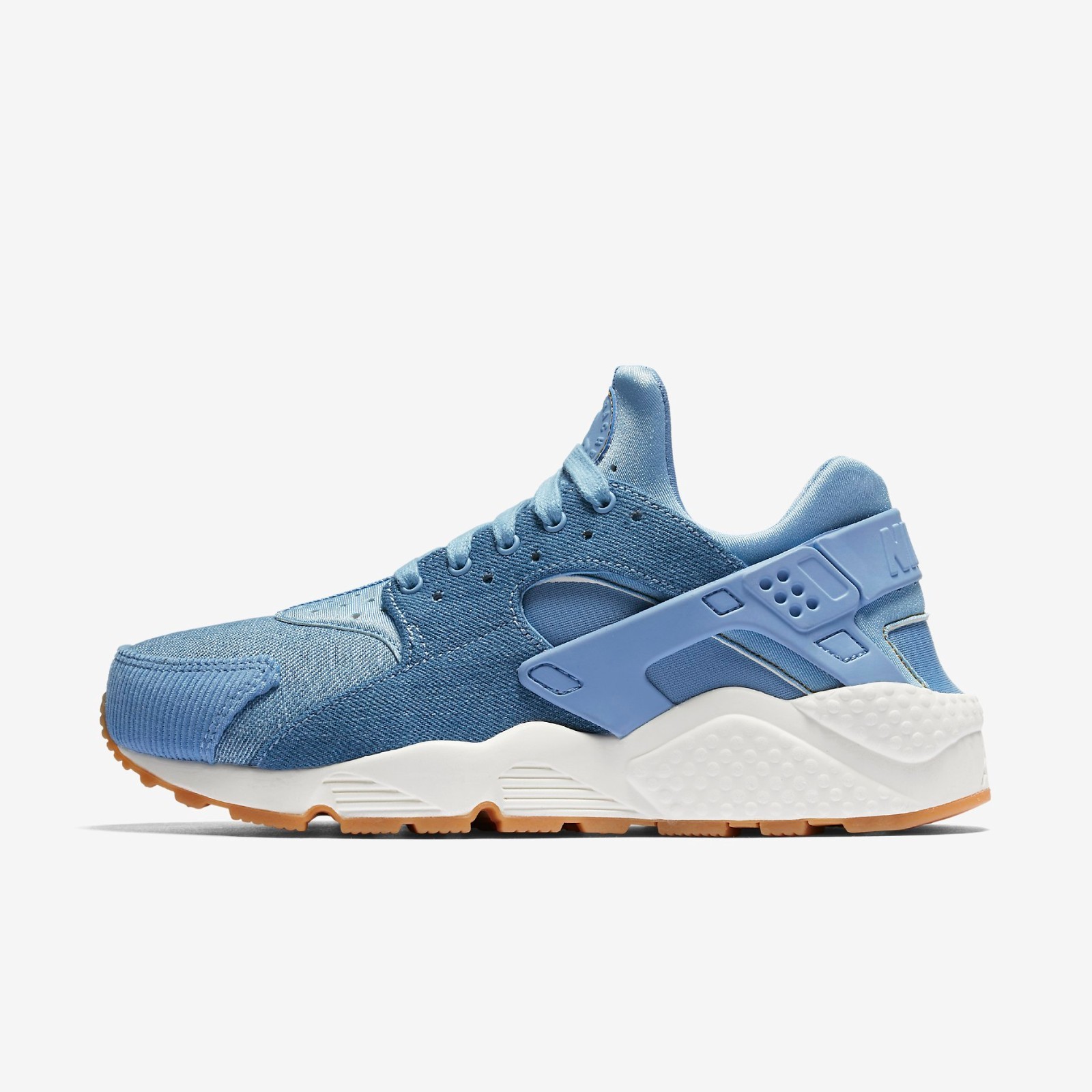 NIKE AIR HUARACHE SE WOMEN'S SHOE - December Sky/Sail/Gum Light Brown/Gold Dart NIKE AIR HUARACHE SE WOMEN'S SHOE - December Sky/Sail/Gum Light Brown/Gold Dart