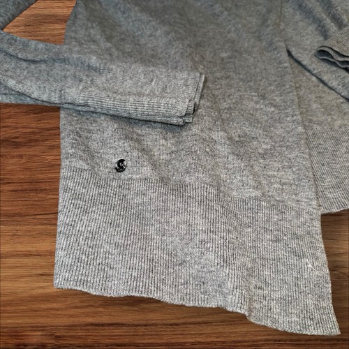 Lululemon Womens Merino Wool Sunset Savasana Pullover Sweater Heathered Gray - Foto 3 di 7