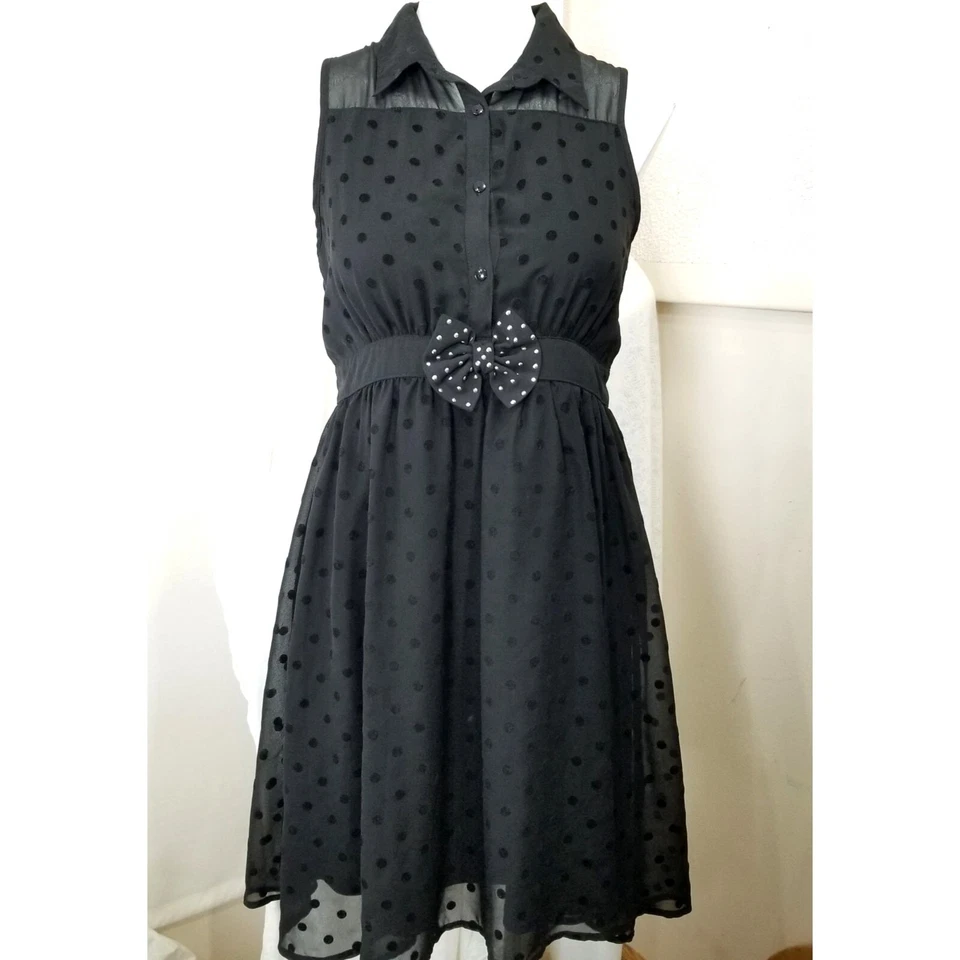 D-Signed Descendants Moto Chaqueta Vestido Negro Sin Mangas Junior L 14/16 Juego de 2 Piezas Foto 2 de 4