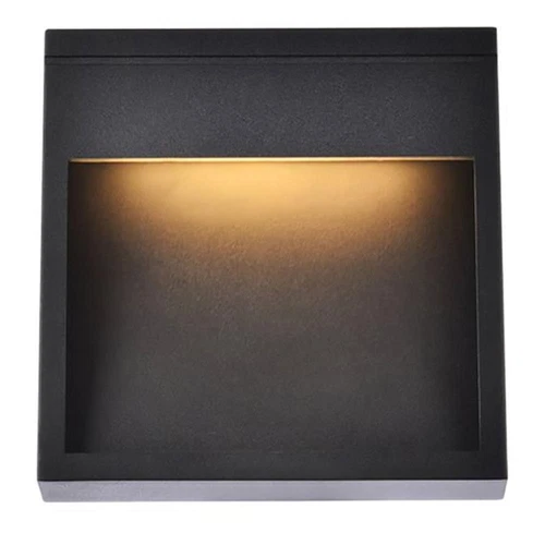 Living District Raine 1-Light Aluminum LED Wall Sconce in Black - Picture 1 of 6
