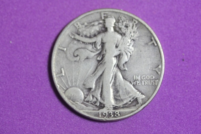 Estate Find 1938 D-Walking Liberty Half Dollar!!  #K4994