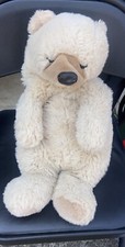 Folkmanis Light Tan Bear Furry Folk Folktails 23" Full Body Puppet Plush EUC
