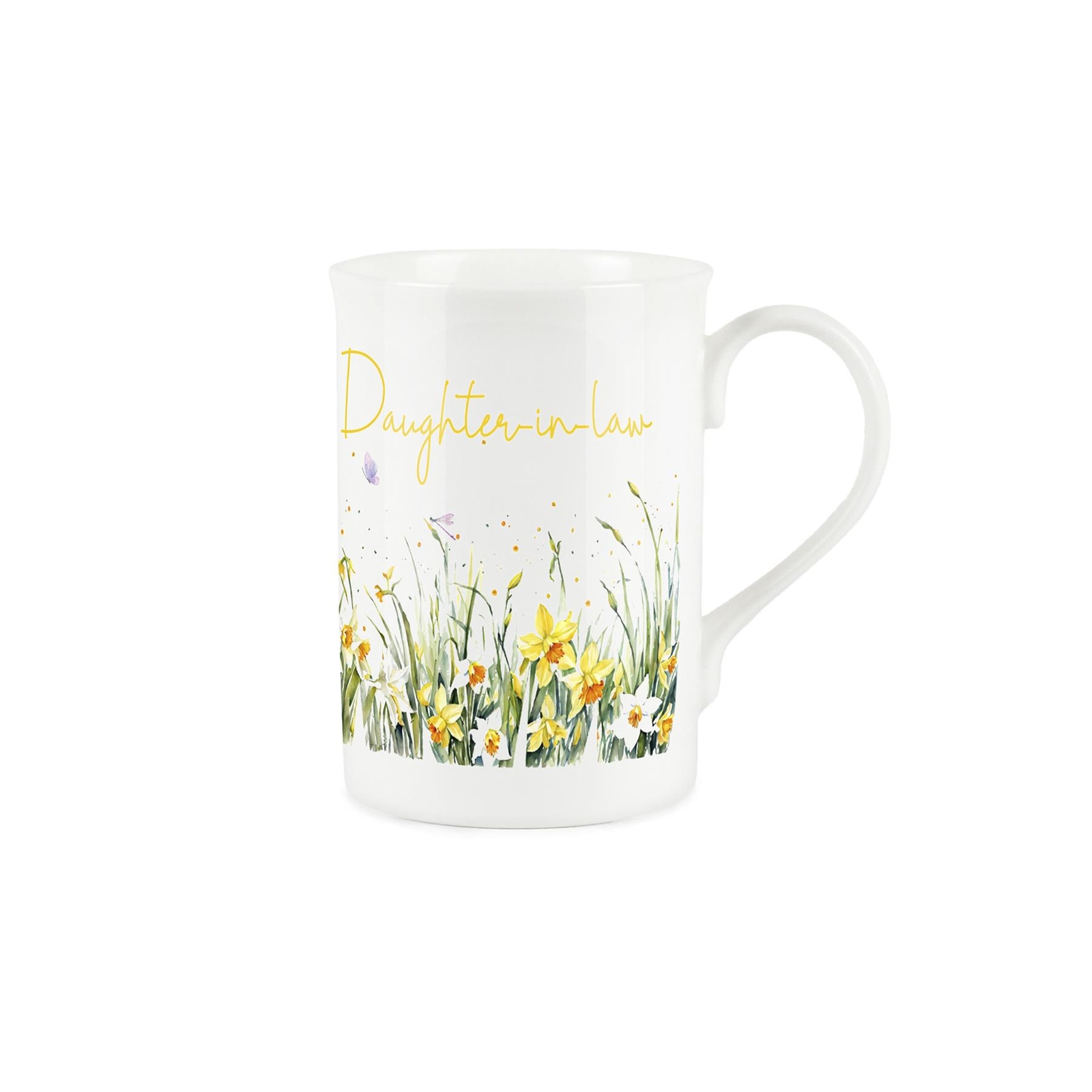 Spring Time Daffodils Daughter in Law Mug - Bone China Cup Gifts for Daughters