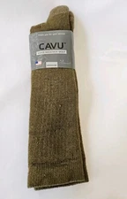 Cavu Cold Weather Boot Socks Wool Blend Medium Coyote Brown US Military Tactical
