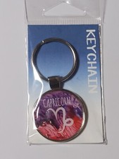 Capricorn Zodiac Dome Keyring