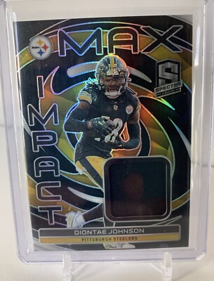 2023 Spectra Diontae Johnson Hyper Prizm /75 Max Impact Patch Steelers Panthers