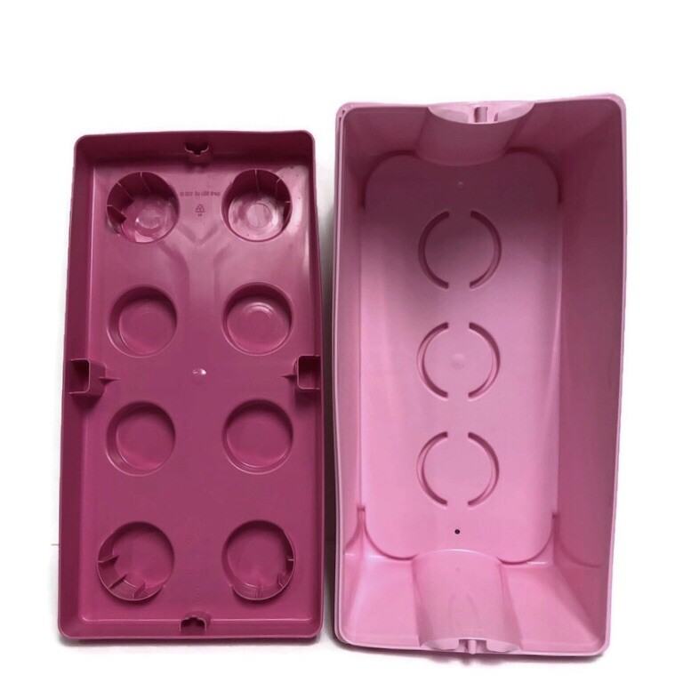 lego brick 8 knobs stackable storage box