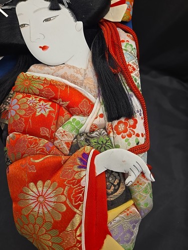 Y2472 HAGOITA Kimono Beauty battledore Japan antique vintage traditional - Picture 6 of 7