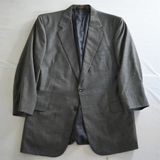 H. Freeman & Son 42S Gray Windowpane USA Made Wool Mens Blazer Sport Coat Jacket
