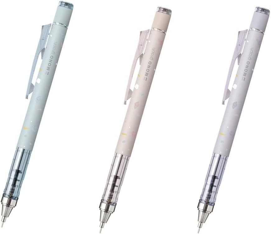 Tombow MONO Graph 0.3mm Mechanical Pencil, 3-Piece Set DCD