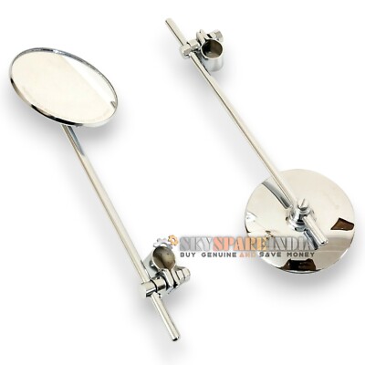 Seiten Rückspiegel Set 22mm Klemme kompatibel mit Royal Enfield Bullet 350cc