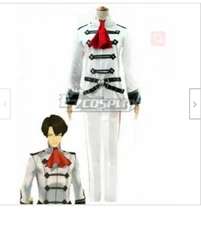 Ace Attorney Kazuma Asogi Kazuma White Party Halloween Uniform Cosplay Costume #