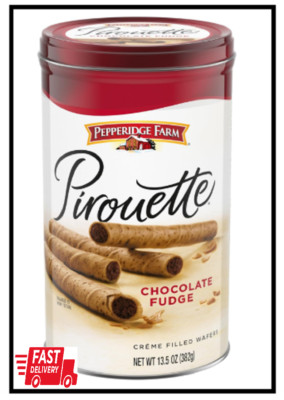 Pepperidge Farm Pirouette Cookies, Chocolate Fudge Créme Filled Wafers, 13.5 Oz 