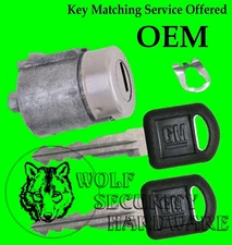 Chevy GMC OEM Single Door Key Lock Cylinder Tumbler Barrel 2 GM Keys