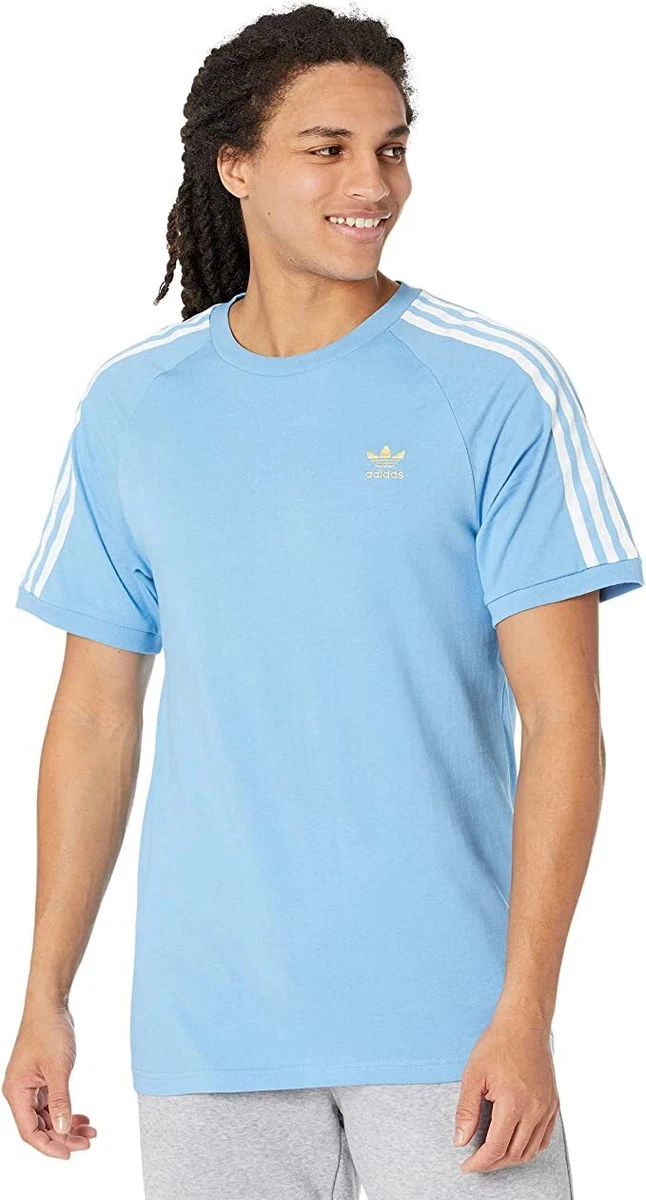 Fremme forråde Udrydde adidas Originals Men&#039;s XS Adicolor 3-Stripes Tee FB NATIONS LIGHT BLUE  TREFOIL | eBay