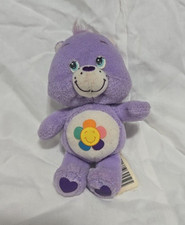 VTG Care Bears 2004 Harmony Bear Purple Soft Cuddle Plush Stuffed Animal Toy 5"